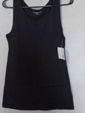 croft & barrow Black Scoop Neck Tank Top M